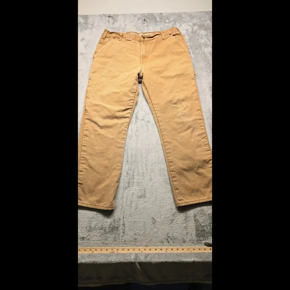 Dickies Carpenter Pants Mens 38x32 Brown W416FID‎ Relaxed Straight Fit Workwear